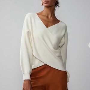 Off-white cross effect sweater. NWT, New York & Co. Size XL